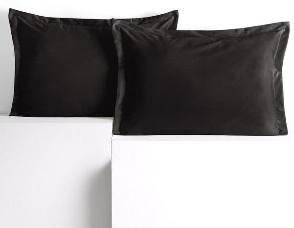 Obliečky na vankúše AmeliaHome Velvet Side Si čierne, veľkosť 50x70
