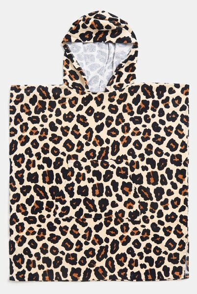 Sinsay - Uterák s kapucňou s leopardím vzorom - hnedá