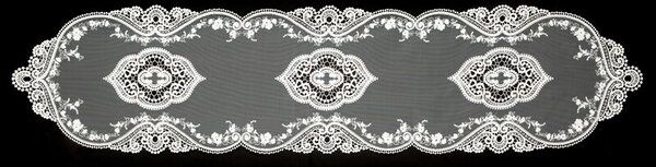 Dekorstudio Vyšívaný behúň na stôl SISI 3 35x140cm - prírodný