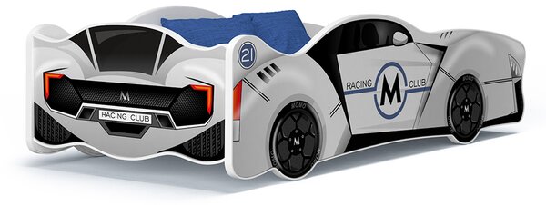 MAXMAX Detská posteľ auto SCOTT 160x80 cm - biela (19)