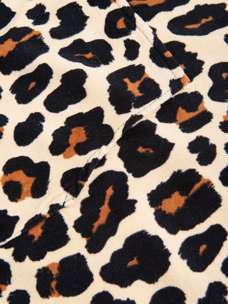 Sinsay - Uterák s kapucňou s leopardím vzorom - hnedá