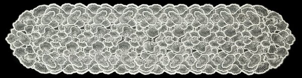 Dekorstudio Vyšívaný behúň na stôl SISI 4 35x140cm - prírodný
