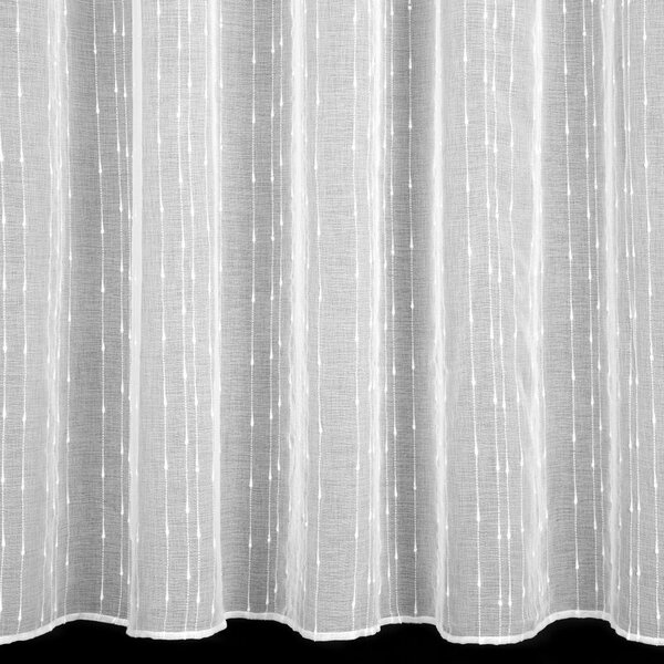Dekorstudio Záclona BECKY z etamínu s pásikmi 350x250cm - biela