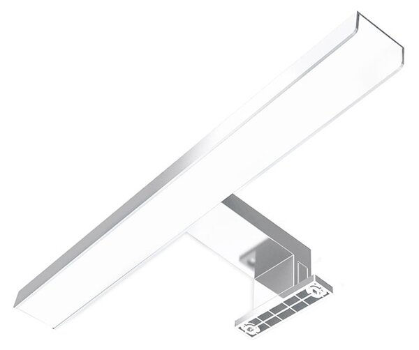 Mereo, Mereo Led kúpeľňové osvetlenie nad zrkadlo, strieborné, 40 cm, 7 W, 455 lm, 4000 K, IP44, 230 V, MER-CN700G40