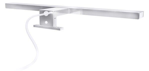 Mereo, Mereo Led kúpeľňové osvetlenie nad zrkadlo, strieborné, 40 cm, 7 W, 455 lm, 4000 K, IP44, 230 V, MER-CN700G40