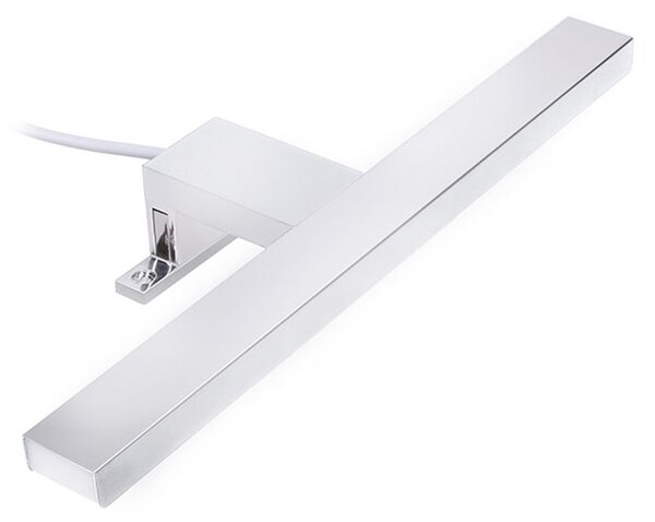 Mereo, Mereo Led kúpeľňové osvetlenie nad zrkadlo, strieborné, 40 cm, 7 W, 455 lm, 4000 K, IP44, 230 V, MER-CN700G40