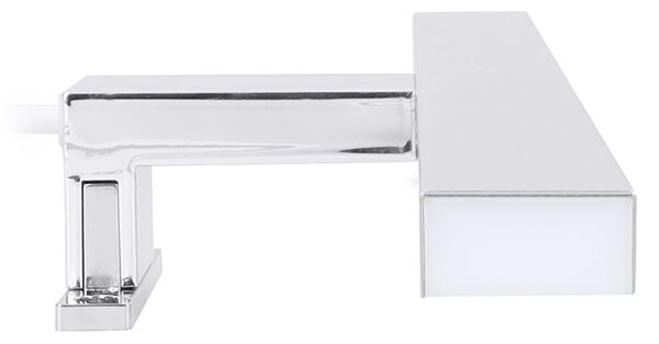Mereo, Mereo Led kúpeľňové osvetlenie nad zrkadlo, strieborné, 40 cm, 7 W, 455 lm, 4000 K, IP44, 230 V, MER-CN700G40