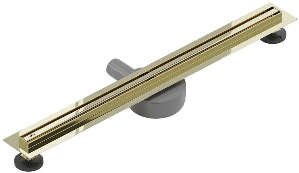 MAXMAX Sprchový žľab MAXMAX Mexen FLAT 360 SLIM - zlatý, 1541060