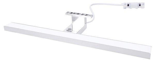 Mereo, Mereo Led kúpeľňové osvetlenie nad zrkadlo, strieborné, 40 cm, 7 W, 455 lm, 4000 K, IP44, 230 V, MER-CN700G40
