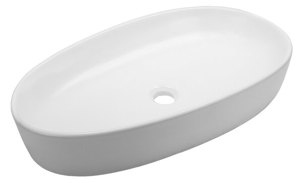 Mereo, Mereo Umyvadlo na desku bez prepadu, 660x400x130 mm, slza, keramické, MER-UC664013