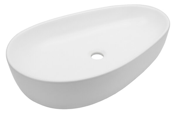 Mereo, Mereo Umyvadlo na desku bez prepadu, 660x400x130 mm, slza, keramické, MER-UC664013