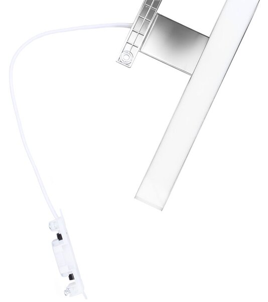 Mereo Mereo, Led kúpeľňové osvetlenie nad zrkadlo, strieborné, 60 cm, 12 W, 780 lm, 4000 K, IP44, 230 V, MER-CN700G60