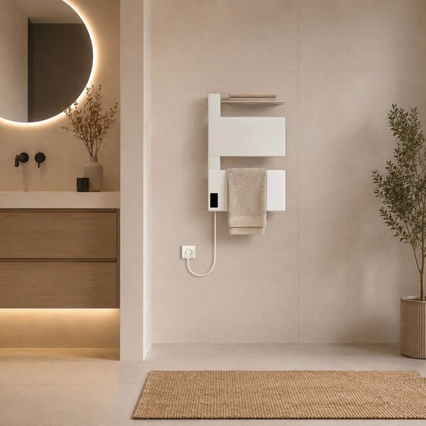 Mereo, Mereo Elektrický sušiak uterákov, 2 moduly, biely, MER-MT81W