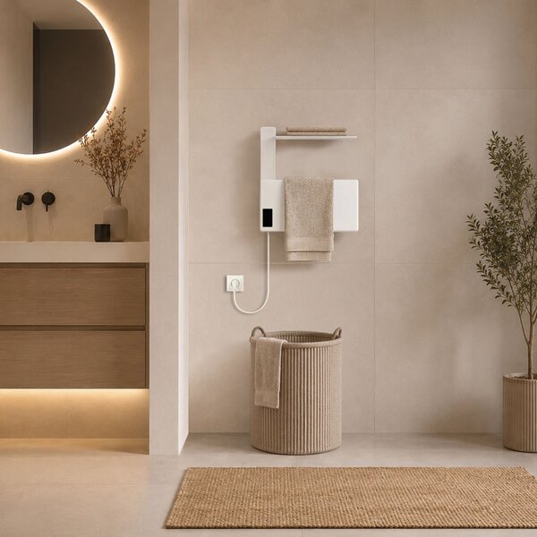 Mereo, Mereo Elektrický sušiak uterákov, 1 modul, biely, MER-MT80W