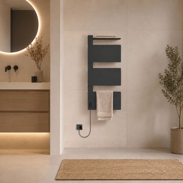 Mereo, Mereo Elektrický sušiak uterákov, 3 moduly, čierny, MER-MT82B