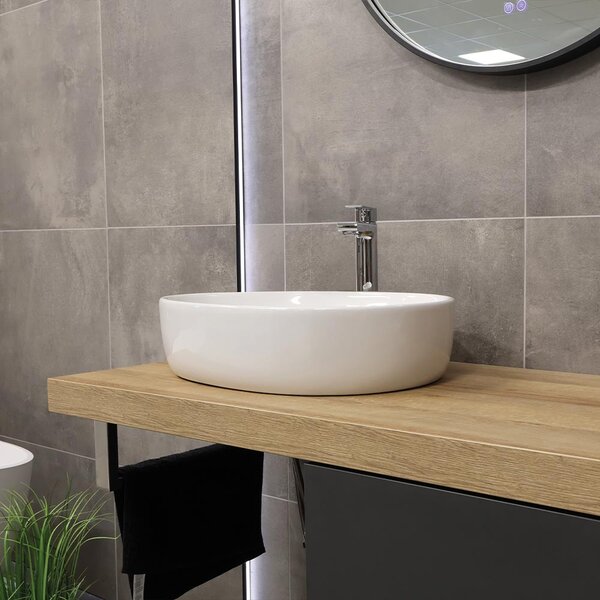 Mereo, Mereo Umyvadlo na desku bez prepadu, Doren, 520x400x130 mm, slza, keramické, MER-UC524013