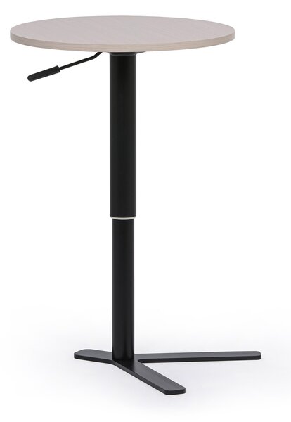 Odkladací stolík, výškovo nastaviteľný, 51-77 x 50 cm, dub biely
