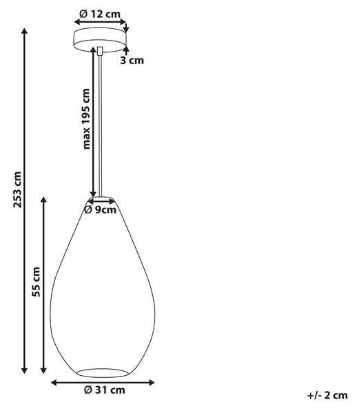 Závesná lampa béžová tienidlo z bavlnených nití osvetlenie do interiéru prírodný štýl japandi