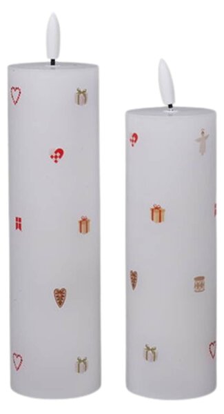 LED sviečka Christmas Holidays Ø 5 cm – sada 2 ks