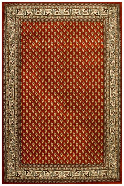 Koberec Afgan 3642B ornamentový červený / krémový