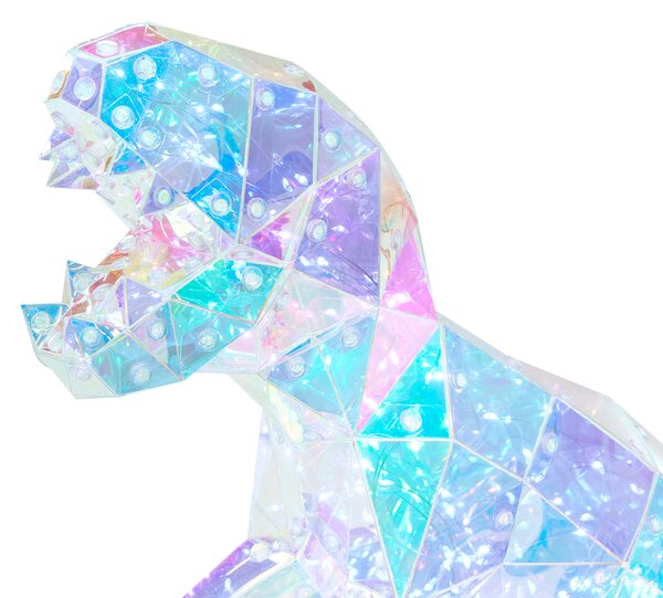 LED dekorácia viacfarebná PET dinosaurus tyranosaurus bytová dekorácia so svetielkami doplnky