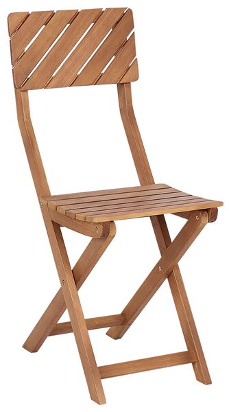 3-dielna bistro sada nábytku na balkón tmavé eukalyptové drevo stolík 2 stoličky skladací lamelový dizajn