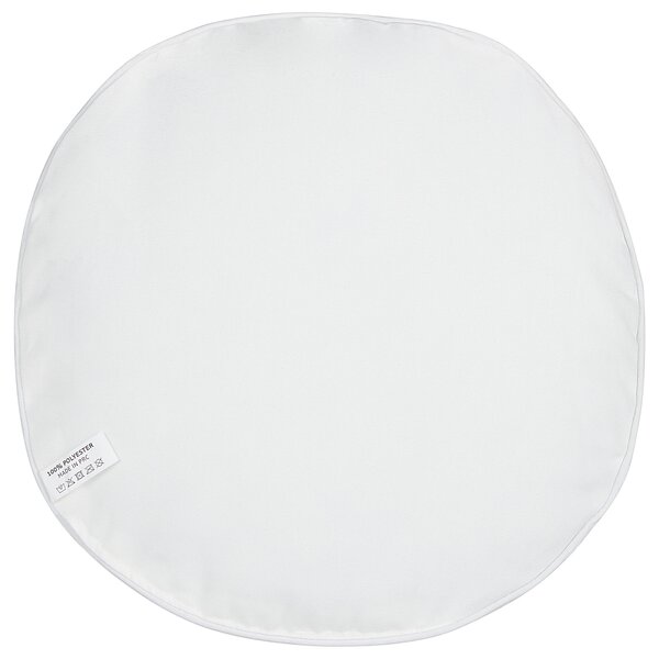 Sada 2 záhradných vankúšov biela a zelená polyester ⌀ 40 cm vzor listov moderný dizajn dekoračný vankúš