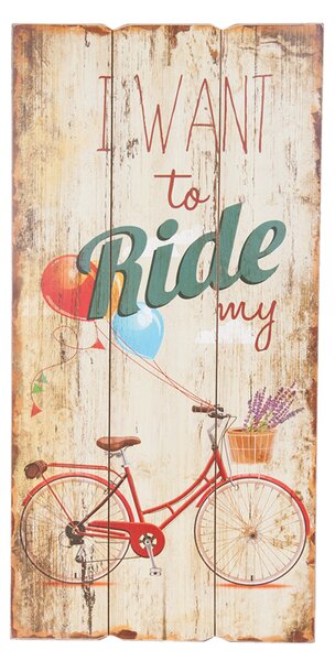 FEDORA Home Ceduľa RIDE, 30x60 cm