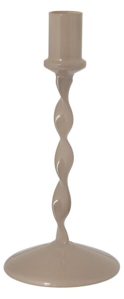 Sklenený svietnik Eneby Greige 24 cm