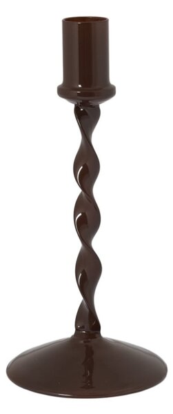 Sklenený svietnik Eneby Brown 20 cm