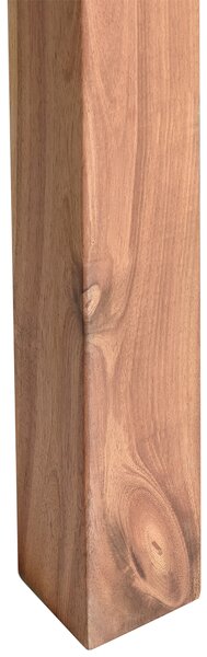 Záhradný jedálenský stôl svetlohnedý akáciové drevo 180 x 90 cm obdĺžnikový tvar pre 8 osôb moderný rustikálny štýl interiér exteriér