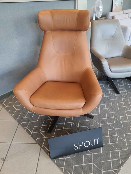 PROFI kožené kreslo SHOUT HB