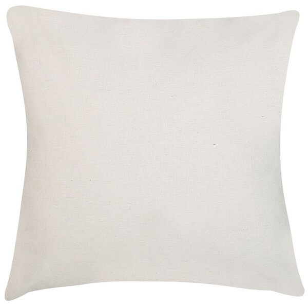 Sada 2 dekoratívnych vankúšov zelená biela polyester 45 x 45 cm abstraktný geometrický vzor štvorcový tvar moderný boho štýl doplnky