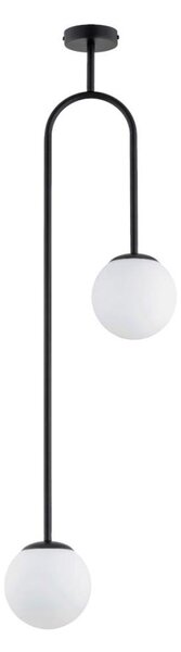 Luster na tyči VECTOR 2xE14/10W/230V čierna