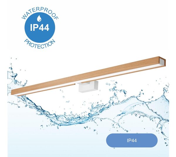 Brilagi-LED Kúpeľňové osvetlenie zrkadla WOODY MIRROR LED/15W/230V IP44 dub/biela