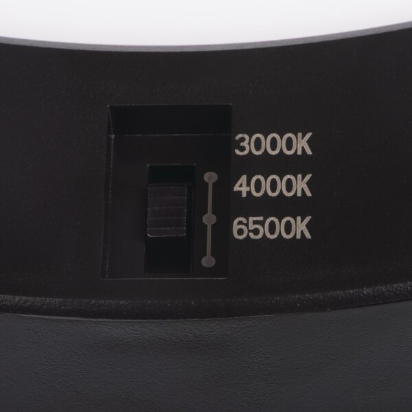Kanlux 24605 - LED Svietidlo so senz. 2v1 ERGA LED/17W/230V 3000/4000/6500K čierna