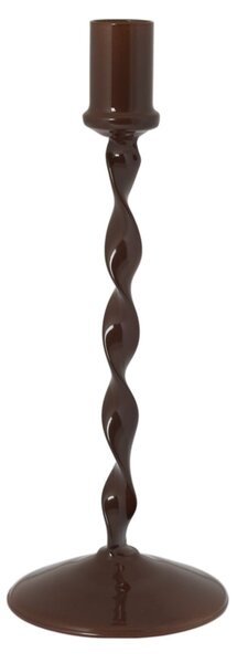 Sklenený svietnik Eneby Brown 24 cm