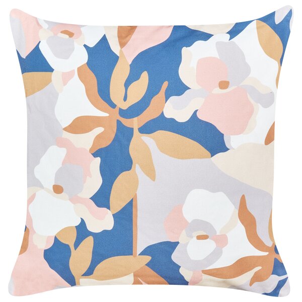 Sada 2 záhradných vankúšov viacfarebná polyester 45 x 45 cm kvetinový vzor moderný štýl vonkajšie dekorácie vodoodolná
