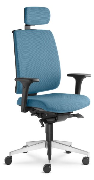 LD SEATING - Kancelárske kreslo LEAF 501- biely rám