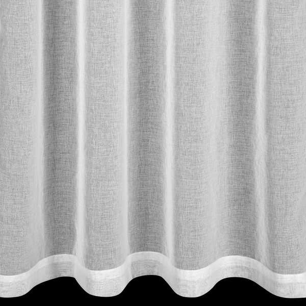 KRÁTKA ZÁCLONA NA PÚTKACH ALEXANDRA 150X30 CM BIELA