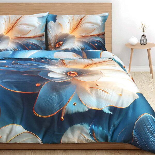 SATÉNOVÉ OBLIEČKY SATYNLOVE PREMIUM 200X220 CM, 2KS 70X80 CM VZOROVANÉ