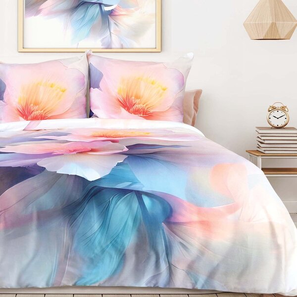 SATÉNOVÉ OBLIEČKY SATYNLOVE PREMIUM 160X200 CM, 2KS 70X80 CM KVETY
