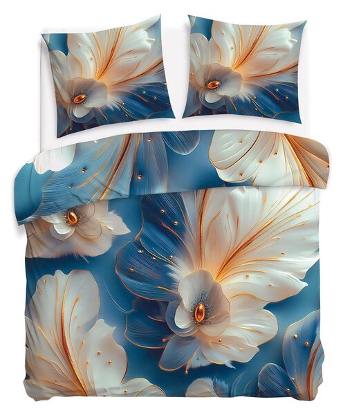 SATÉNOVÉ OBLIEČKY SATYNLOVE PREMIUM 200X220 CM, 2KS 70X80 CM VZOROVANÉ
