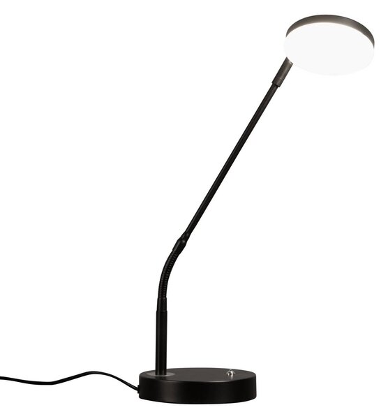Stolová LED lampa Sorento, pieskovo čierna, výška 48 cm, stmievateľné, Čierna, Obývacia izba / jedáleň, kov, Moderný