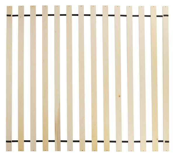 Posteľ béžová menčestrové čalúnenie 160 x 200 cm lamelový rošt hrubé čalúnené čelo postele moderný štýl spálňa