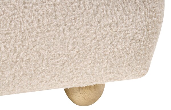 Posteľ s úložným priestorom svetlobéžová buklé čalúnenie 90 x 200 cm minimalistický moderný dizajn spálňa