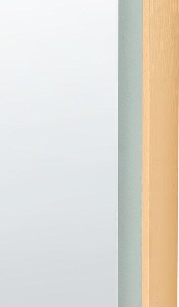 Nástenné závesné kúpeľňové oválne LED zrkadlo zlaté 60 x 120 cm s osvetlením moderná kúpeľňa