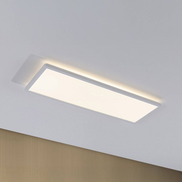 Paulmann LED panel Atria Shine, biely, dĺžka 56 cm, IP44, Biela / opálová, Pracovňa / Kancelária, Plast, Moderný, Stropné svetlo