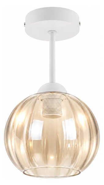 BRILAGI - LED Prisadený luster R GLASS 1xE27/60W/230V pr. 18 cm biela/dymová béžová