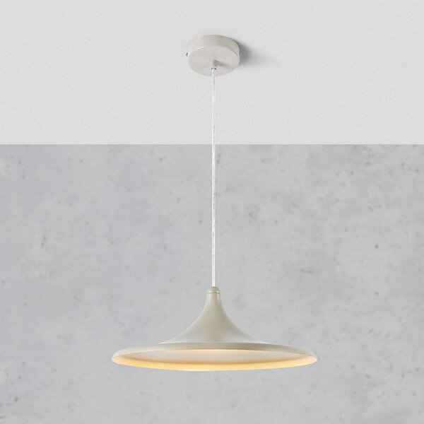 Markslöjd LED závesné svietidlo BEAM s osvetlením, béžové, hliník, Ø 37 cm, Krémová / jantárovo žltá, Obývacia izba / jedáleň, Hliník, Moderný, Závesné svietidlo